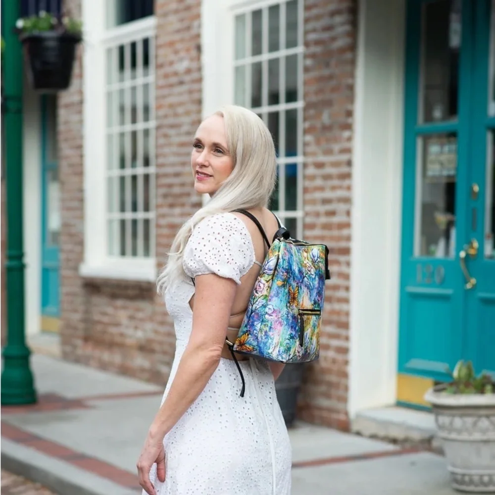 The Behold Collection large designer backpack by Sarah Camille Art - Picture 3 of 5